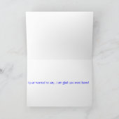 Carte Joyeux anniversaire "un" (Intérieur)