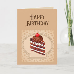 Carte Joyeux anniversaire Un autre anniversaire Mangez l