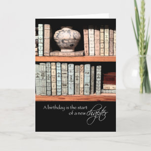 Carte Joyeux anniversaire, un nouveau chapitre devant vo
