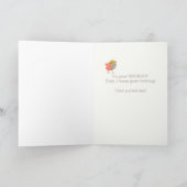 Carte Joyeux anniversaire - Un petit oiseau m'a dit (Intérieur)