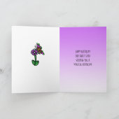 Carte Joyeux anniversaire Unicorn Girl (Intérieur)