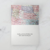 Carte Joyeux anniversaire USA Road Map (Intérieur)