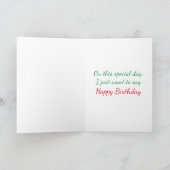 Carte Joyeux Anniversaire Vert Chow Chow Chien Coquelico (Intérieur)