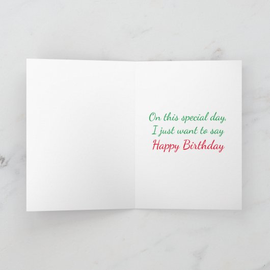 Carte Joyeux Anniversaire Vert Chow Chow Chien Coquelico (Intérieur)
