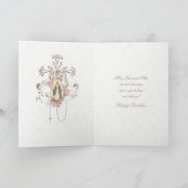 Carte Joyeux Anniversaire Vierge Marie Catholique Vintag (Intérieur)