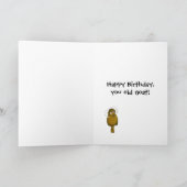Carte Joyeux anniversaire, vieux bouc ! (Intérieur)