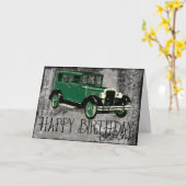 Carte Joyeux Anniversaire Vieux Chap (Fleur jaune)