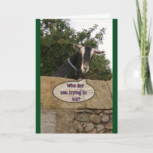 Carte Joyeux Anniversaire, Vieux Chèvre ! -Carte (Devant)