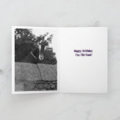 Carte Joyeux Anniversaire, Vieux Chèvre ! -Carte (Intérieur)
