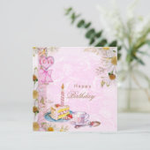 Carte Joyeux anniversaire vintage (Debout devant)