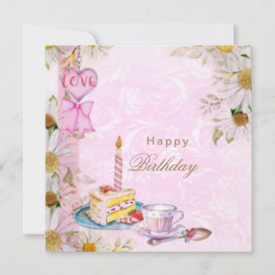 Carte Joyeux anniversaire vintage
