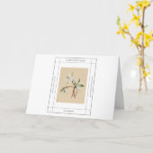 Carte Joyeux anniversaire Vintage Water Lilies Aquarelle (Fleur jaune)