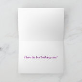 Carte Joyeux anniversaire (violet) (Intérieur)