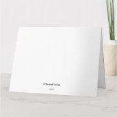 Carte Joyeux Anniversaire violet jaune rose tulip floral (Dos)