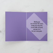 Carte Joyeux Anniversaire, violet 🎾 Tennis Anniversaire (Intérieur)