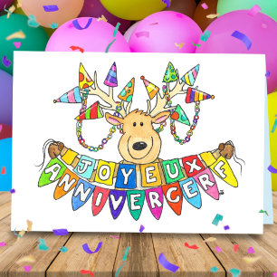 Carte Joyeux Anniversaire - vœu français