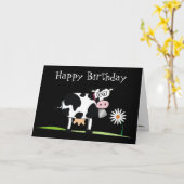 Carte Joyeux anniversaire_Voici quelques MOO-LAH (Fleur jaune)