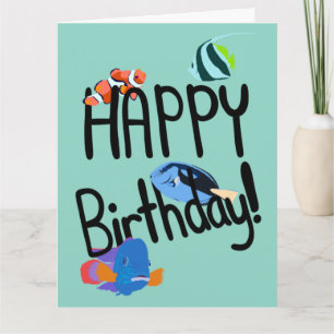 Carte Joyeux Anniversaire Votre Texte Poisson Animaux ma