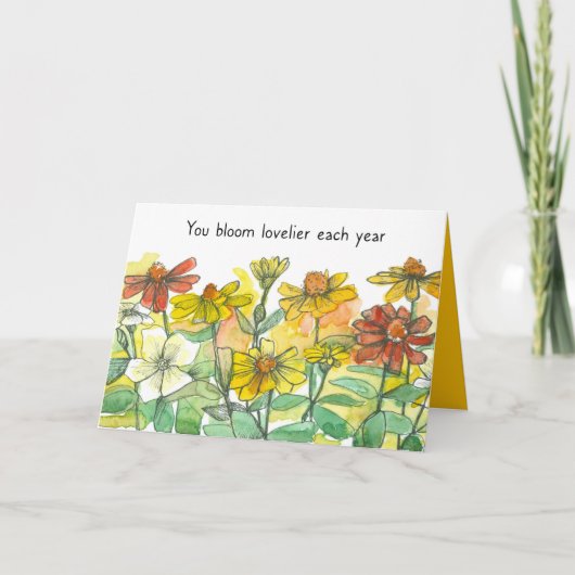 Carte Joyeux Anniversaire Vous Avez L'Air Plus Amoureux (Devant)