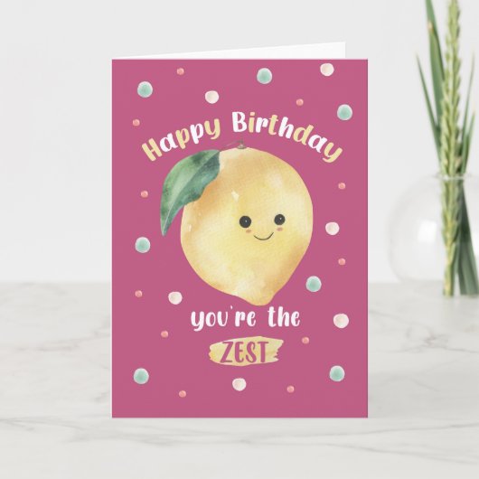 Carte Joyeux Anniversaire Vous êtes le meilleur Zest Cit (Devant)