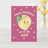 Carte Joyeux Anniversaire Vous êtes le meilleur Zest Cit (Fleur jaune)