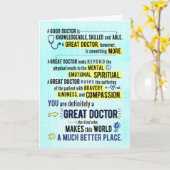 Carte Joyeux Anniversaire - Vous êtes un Médecin Excepti (Fleur jaune)