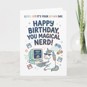 Carte Joyeux Anniversaire Vous Nerd Magique