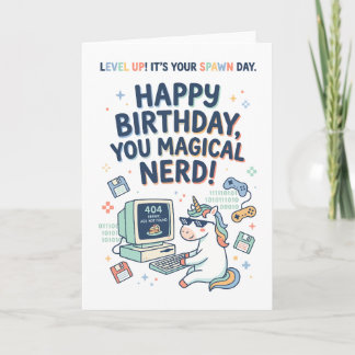 Carte Joyeux Anniversaire Vous Nerd Magique