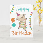 Carte Joyeux Anniversaire Vous Souhaite Moutons Beaux An (Fleur jaune)