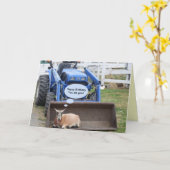 Carte Joyeux Anniversaire Vous Vieux Chèvre C'est votre (Fleur jaune)