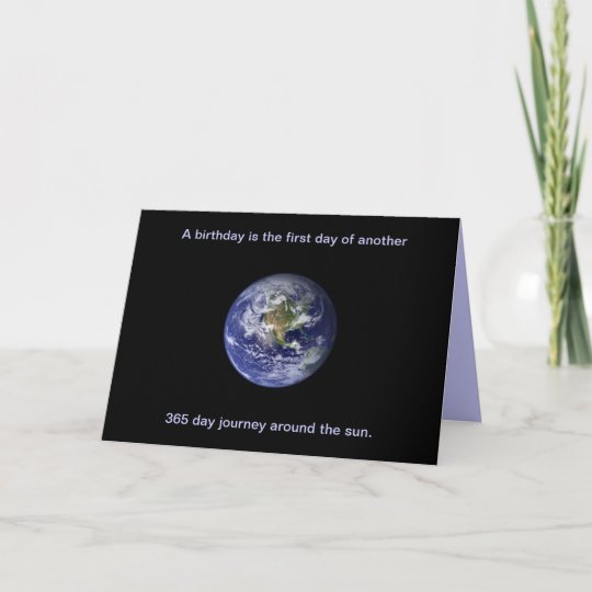 Carte Joyeux Anniversaire Voyage Autour Du Soleil Zazzle Be