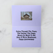 Carte Joyeux anniversaire Weatherd Grange (Intérieur)