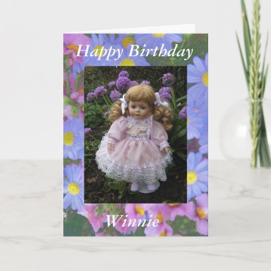 Carte Joyeux Anniversaire Winnie (Devant)