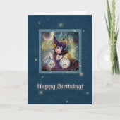 Carte Joyeux Anniversaire - Witch Blue (Devant)