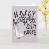 Carte Joyeux anniversaire Ya Silly Goose (Fleur jaune)