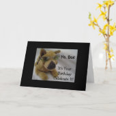 Carte Joyeux anniversaire Yo Dog (Fleur jaune)