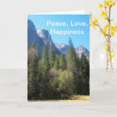 Carte Joyeux anniversaire Yosemite National Park (C) (Fleur jaune)