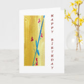 Carte Joyeux anniversaire Zen Flowers (Fleur jaune)