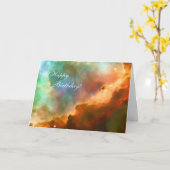 Carte Joyeux anniversaire - zone élargie de la Nebula Om (Fleur jaune)