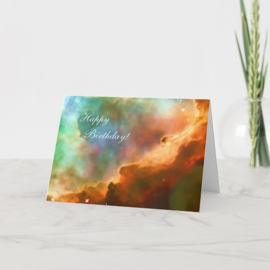 Carte Joyeux anniversaire - zone élargie de la Nebula Om (Devant)