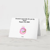 Carte Joyeux AnniversaireGrand-mère, Est-Ce Que Je Sens. (Dos)