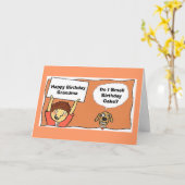 Carte Joyeux AnniversaireGrand-mère, Est-Ce Que Je Sens. (Fleur jaune)