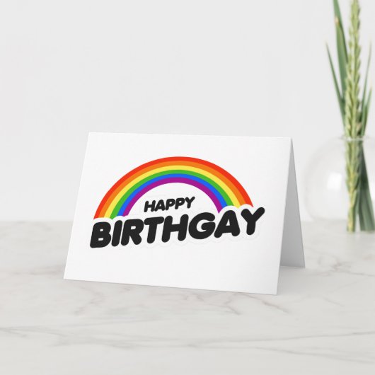 Carte Joyeux Anniversgay (Devant)