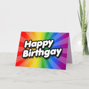 Carte Joyeux Anniversgay