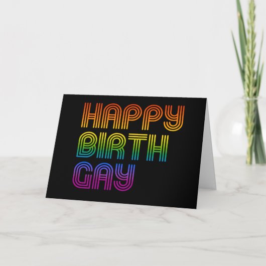 Carte Joyeux Anniversgay (Devant)