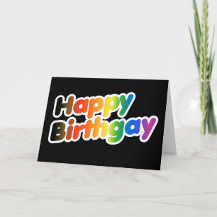 Carte Joyeux Anniversgay