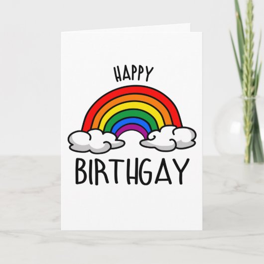 Carte Joyeux Anniversgay (Devant)