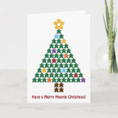Carte Joyeux Arbre de Noël Meeple (Devant)