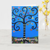 Carte Joyeux arbre de vie de Pâque (Fleur jaune)