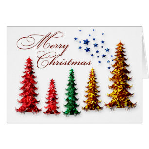 Carte Joyeux Arbres de Noël